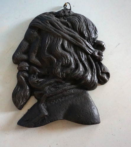 Vintage gusseisen eisen - gusseisen, relief