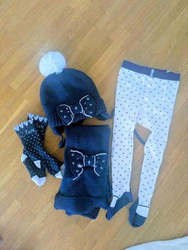 Set winter dunkel blau - dunkel,