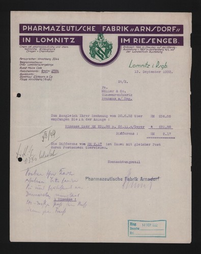 Lomnitz riesengebirge brief - riesengebirge,,