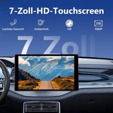 7" Autoradio mit Wireless CarPlay & Android Auto, IP67 Kamera, GPS Navigation