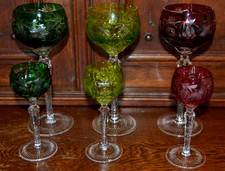 2 x 3 Bleikristall Römer