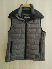 Superdry schiecke Damen Weste mit Kapuze, Kapuzenjacke Gr. S