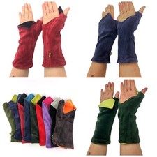 Stulpen Armstulpen Pulswärmer Nicki Daumenansatz asymmetrisch gefüttert 25cm