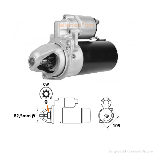 Aks1052 anlasser passend für - aks1052,