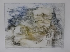 Radierung Horst Uhlemann