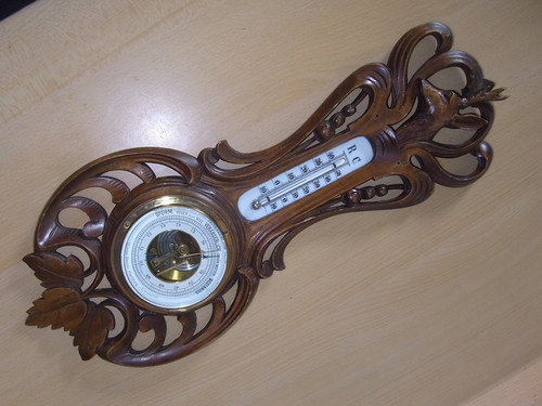 Wetterstation holz vintage - holz,