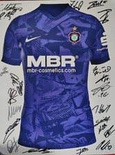 SIGNIERTES GROSSES ERZGEBIRGE AUE FOTO / BILD , SIGNIERT TEAM 25 / 26, TRIKOT