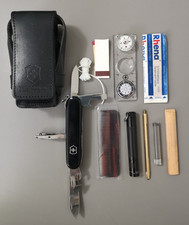 Victorinox Survival Kit 4.0567 S.O.S Set in Leder Tasche Schwitzerland