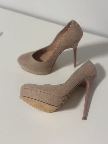 High heels plateau pumps - high,