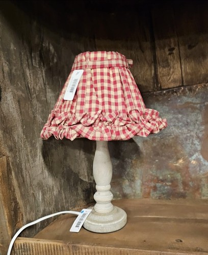 Tischlampe holz lampe beige - tischlampe,