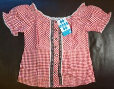 Damen Trachtenbluse, Dirndl Bluse, Bluse, Rot, Größe 42, Dirndl, Oktoberfest