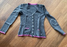 Damen Trachten Strickjacke Trachtenjacke Mit Glitzersteinen Oktoberfest Gr 38