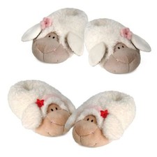 NICI Hausschuhe Plüsch Jolly Mäh Rosa und Sue, Gr. 34-37, 38-41