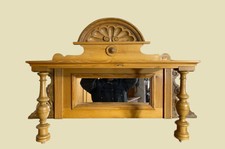 1880er Aufsatz ANTIK Gründerzeit antike Kiefer für Vertiko Kommoden von 1880