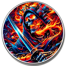 Maple leaf grim reaper - leaf, samurai