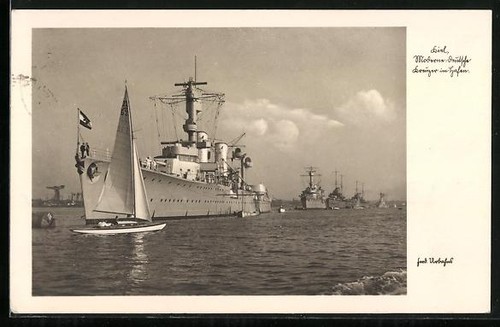 Kiel kreuzer der - ak,