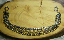 Charivari Charivarikette schwere Uhrenkette dreilagig doppel Karabiner Fest 