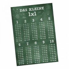 Kinder Lernposter - das kleine 1x1 Tafel - A1/ A2/ A3/ A4 Wanddeko Kinderzimmer