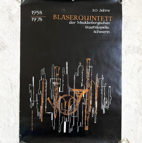 Vintage ddr plakat - vintage,