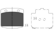 Bremsbelagsatz Scheibenbremse