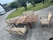 Hochwertige Teakholz Gartengarnitur