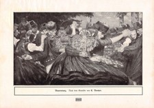 Bauerntanz - Carl Bantzer - 1912 - Historischer Kunstdruck ~20x28cm
