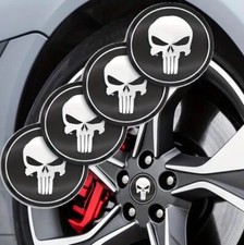 4x Nabendeckel Totenkopf