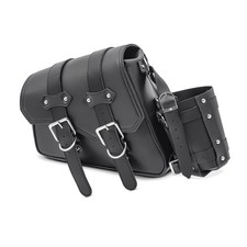 Motorrad Satteltasche für Cruiser und Chopper SB5 links schwarz gebraucht