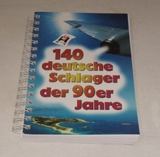 Noten 140 Deutsche Schlager der 90er Jahre, DIN A 5 Hildner Verlag , gebraucht