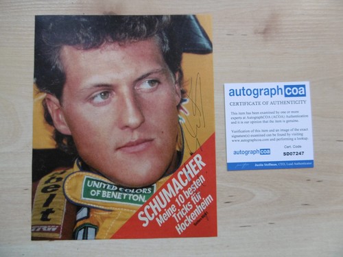 Michael schumacher autogramm - schumacher,