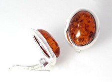 Bernstein Ohrclips 925 Damen