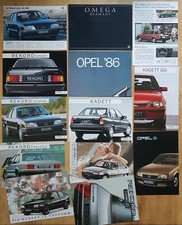 Opel 13Prospekte-Omega Diamant,Rekord(div.modelle),Kadett(div.modelle)Frisco,GSI
