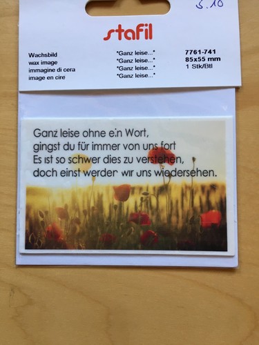 Verzierwachs wachsbild - verzierwachs,
