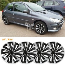 16 Zoll R16 Radzierblenden-Set 4X Radkappen Abdeckung Für Peugeot 206 207 208