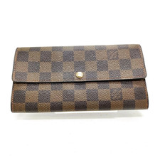 Louis Vuitton Geldbörse Portemonnaie Long Wallet Portefeuille Sarah Brown Damier