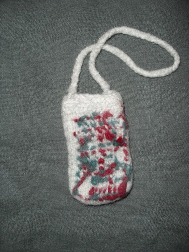 Handytasche hellgrau bunt - handytasche, hellgrau/bunt