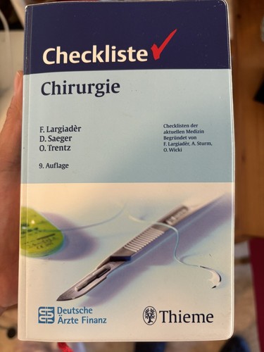 Checkliste chirurgie von - checkliste,