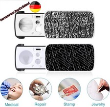 90x 60x 30x Juwelierlupe Taschenlupe Vergrößerungsglas LED Lupe mit UV-Licht DE
