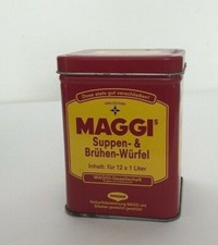 MAGGI Dose Suppen- & Brühen Würfel Metall Dose leer