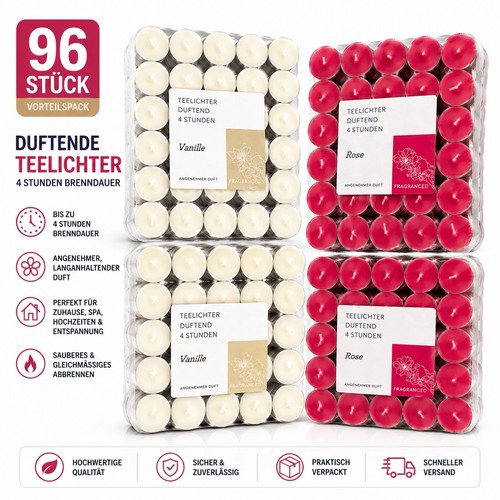 Duftteelichter stück mix - duftteelichter, 96