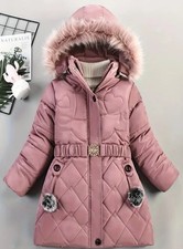 Wunderschöner Wintermantel für Mädchen – warm und stilvoll, Gr.146/152