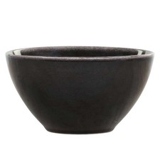 Chic Antique Schale CALAIS Schwarz 8x14 cm 600 ml Schüssel Keramik Geschirr