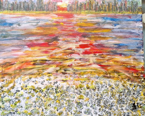 Kunst acrylgemälde landschaft - kunst,