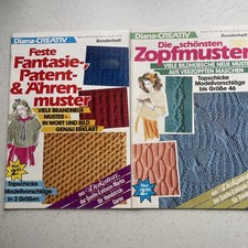 2 Sonderhefte Diana-CReATIV  Strickmuster Zopfmuster und andere 