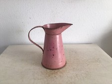 Alte kleine !! Blechkanne Krug Shabby Frankreich Rosa Brocante Landhaus Vintage