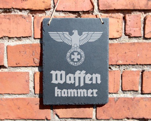 Schiefertafel waffenkammer - schiefertafel, "waffenkammer"