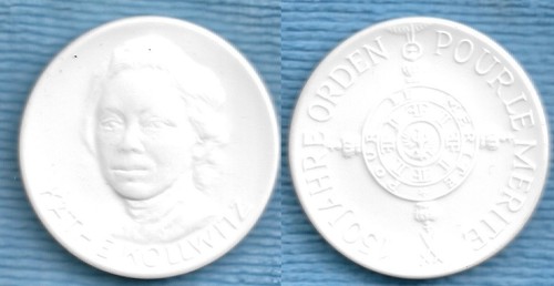 Porzellan medaille käthe - porzellan-medaille,