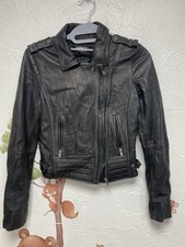 Barneys Lederjacke Gr. 6 100% Lammfelljacke Damen XS