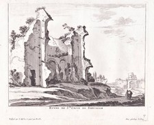 Ancient ruins Roma Rome Rom Kupferstich incisione engraving Perelle 1700