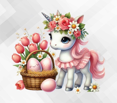 Blumen einhorn ostern - einhorn, wand